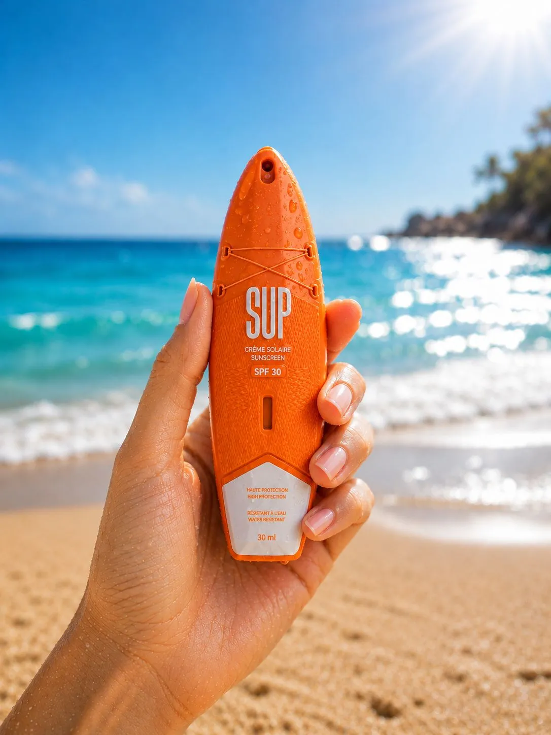 SUP Sunscreen — univers graphique solaire